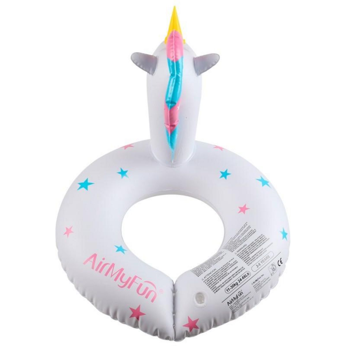 AIRMYFUN Bouée Gonflable Enfant dès 3ans et + pour Piscine & Plage, Flotteur ø49cm - Licorne Magique ø49 Cm