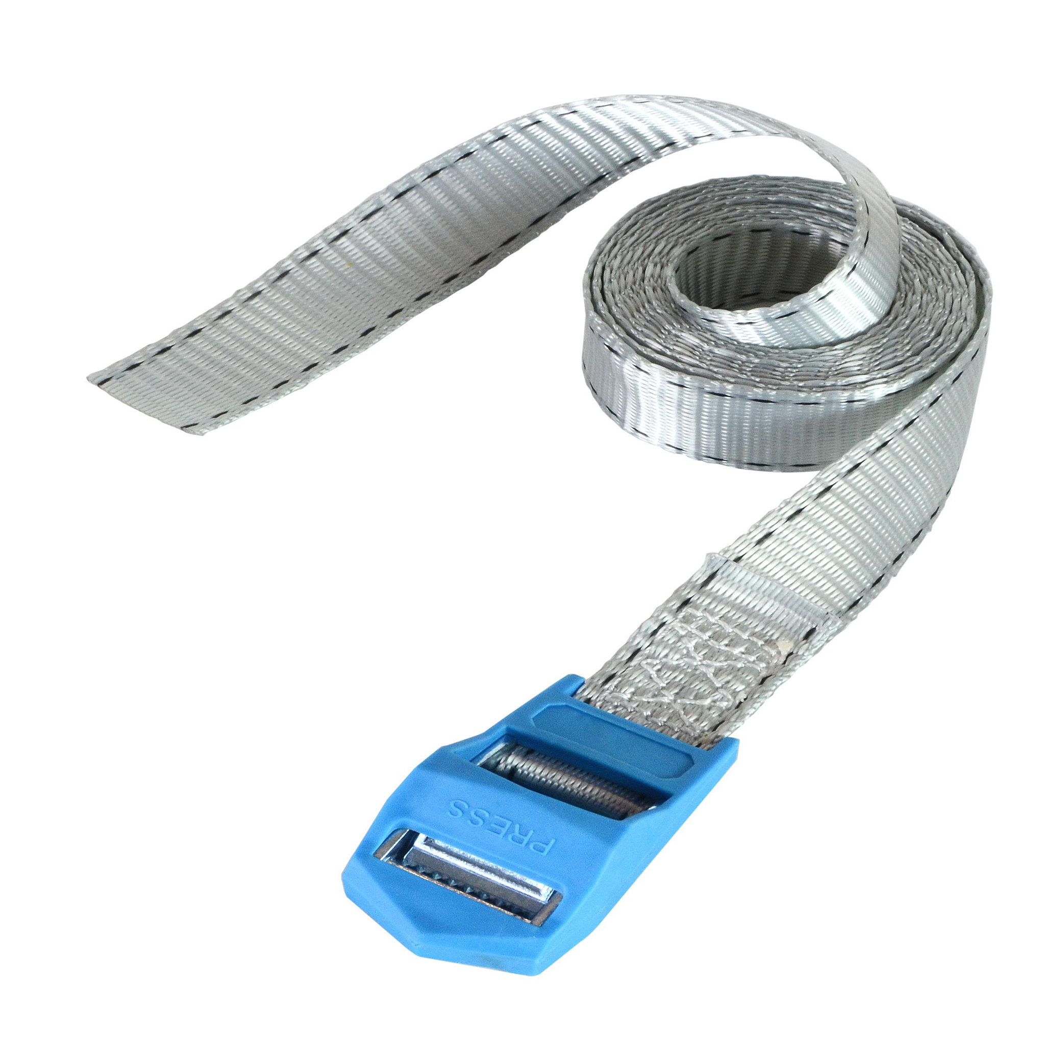 Voir la diapositive 2 : Master lock 3112eurdat sangle d'arrimage avec boucle à griffes, gris, 5m x 25mm sangle