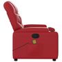 Voir la diapositive 5 : VIDAXL Fauteuil de massage inclinable rouge similicuir