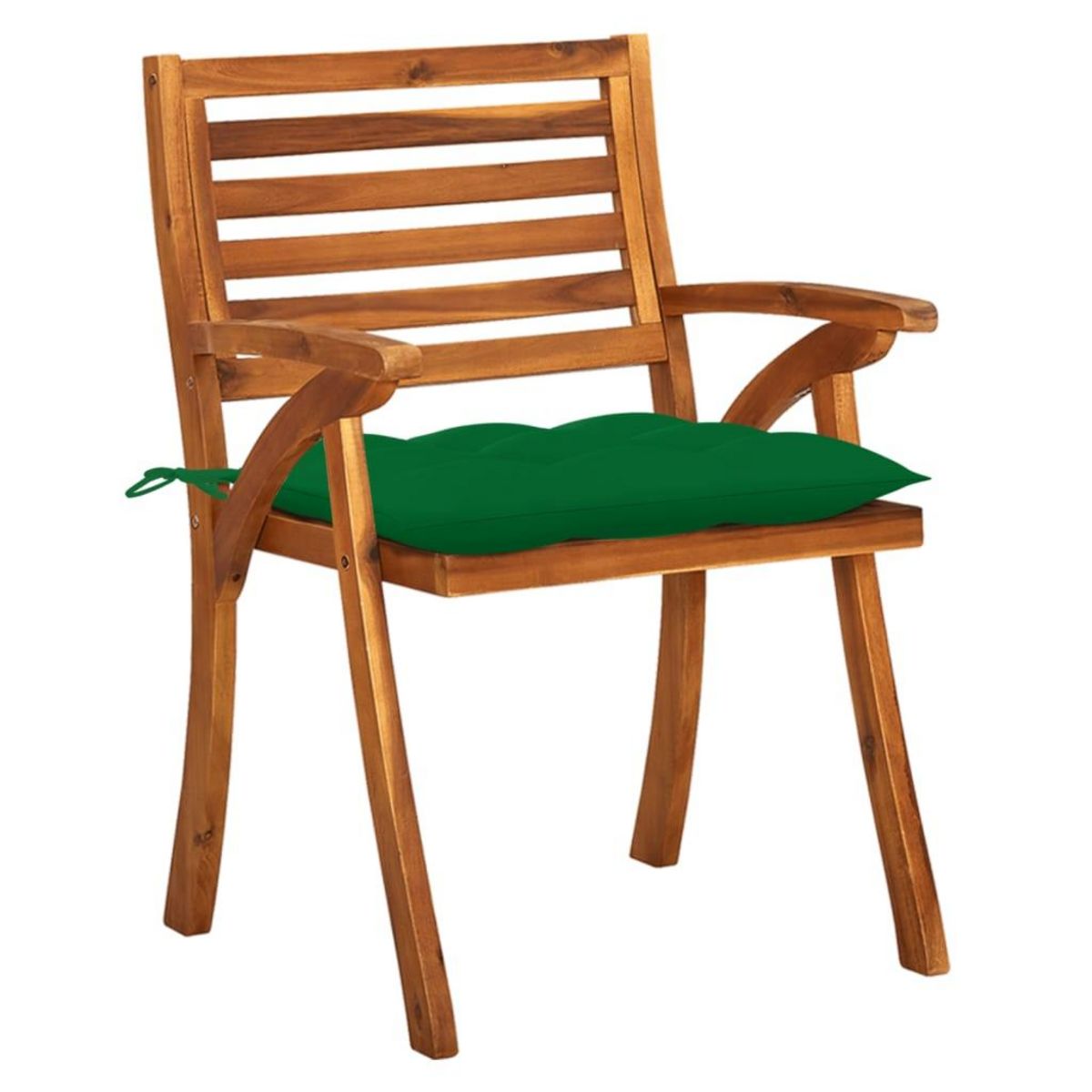 VIDAXL Chaises de jardin avec coussins lot de 4 Bois de teck solide