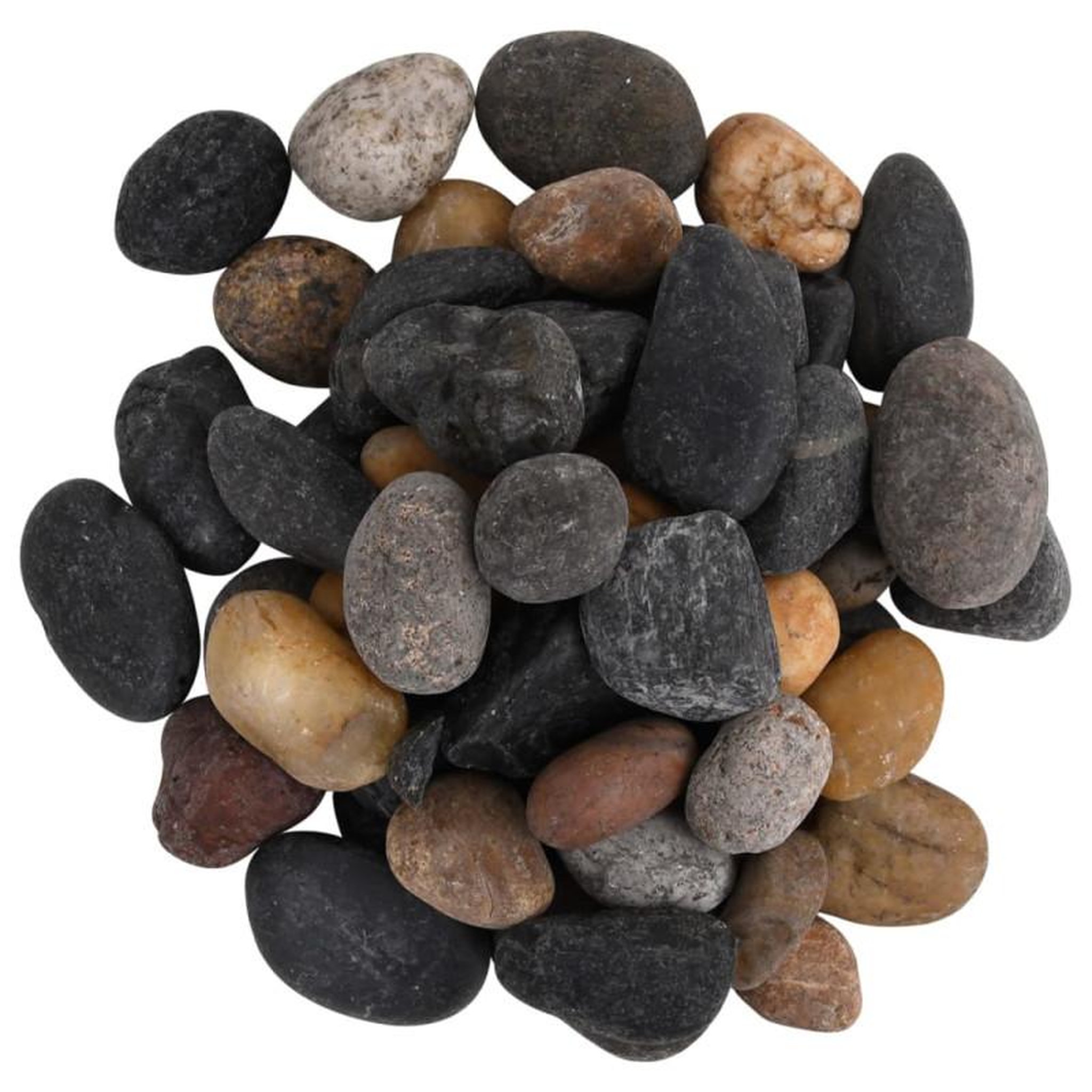 Voir la diapositive 3 : VIDAXL Galets polis 25 kg multicolores 5 8 cm
