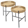 Voir la diapositive 1 : Paris Prix Lot de 2 Tables Gigognes  Pampa  42cm Naturel