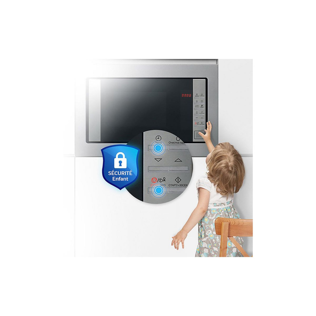 Samsung Micro ondes gril encastrable FG77SUST