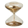Voir la diapositive 1 : Paris Prix Sablier Déco en Verre  Paillettes  18cm Doré