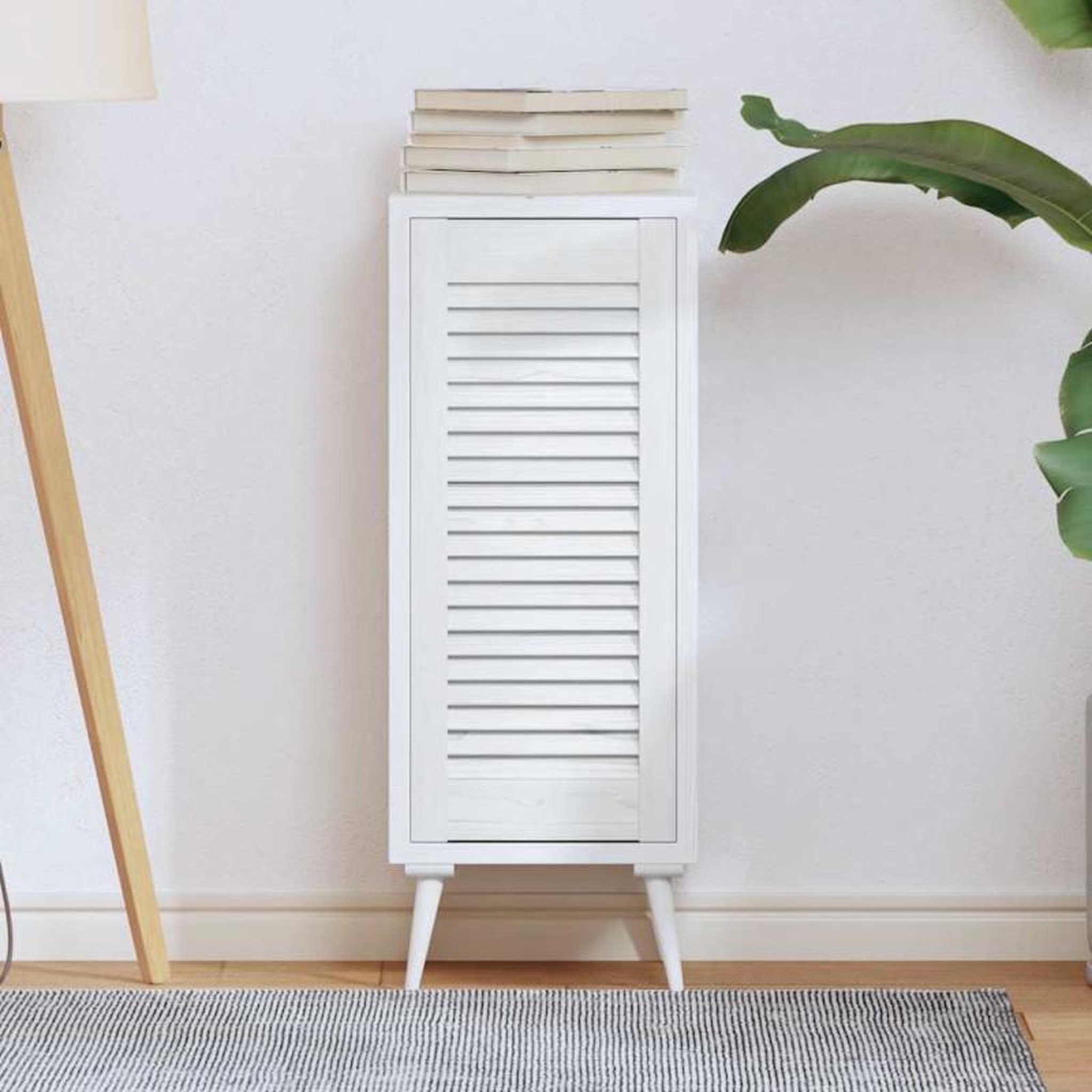 Voir la diapositive 1 : VIDAXL Porte d armoire à persiennes blanc 69x29,5 cm