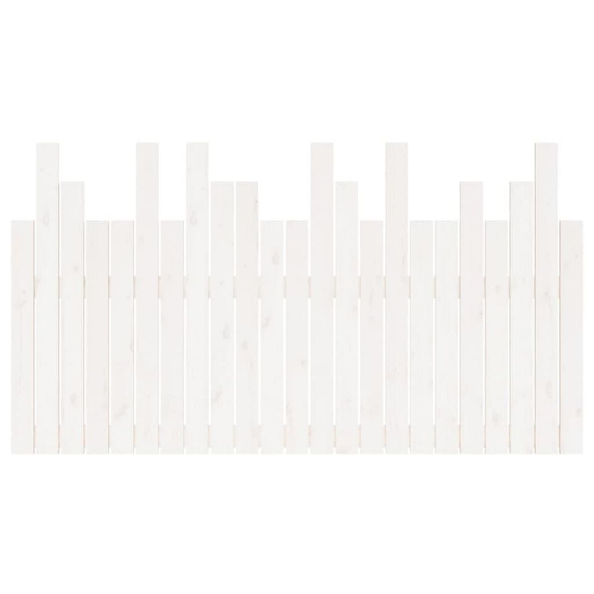VIDAXL Tete de lit murale Blanc 146,5x3x80 cm Bois massif de pin