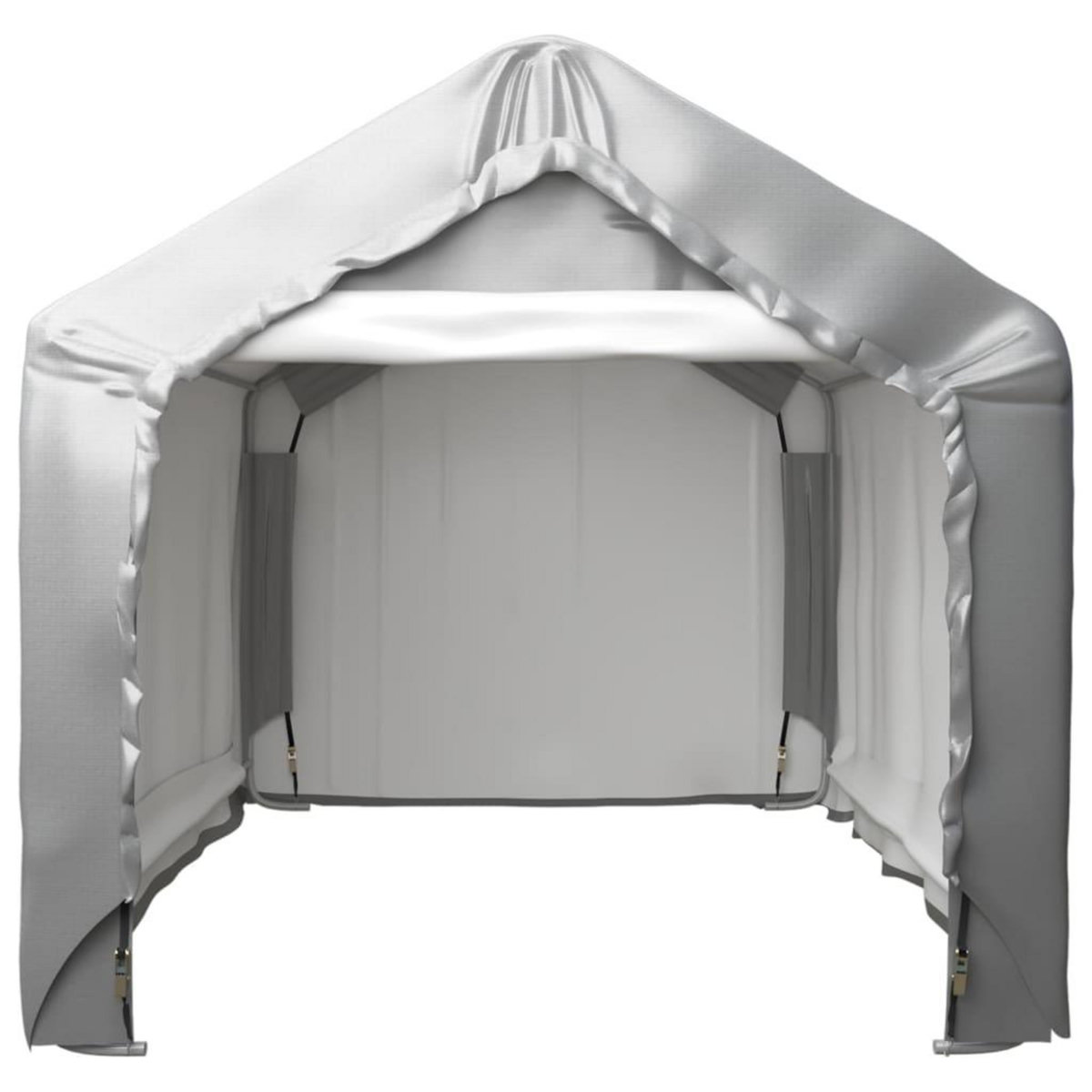 VIDAXL Tente de rangement Gris 180x180 cm Acier galvanise