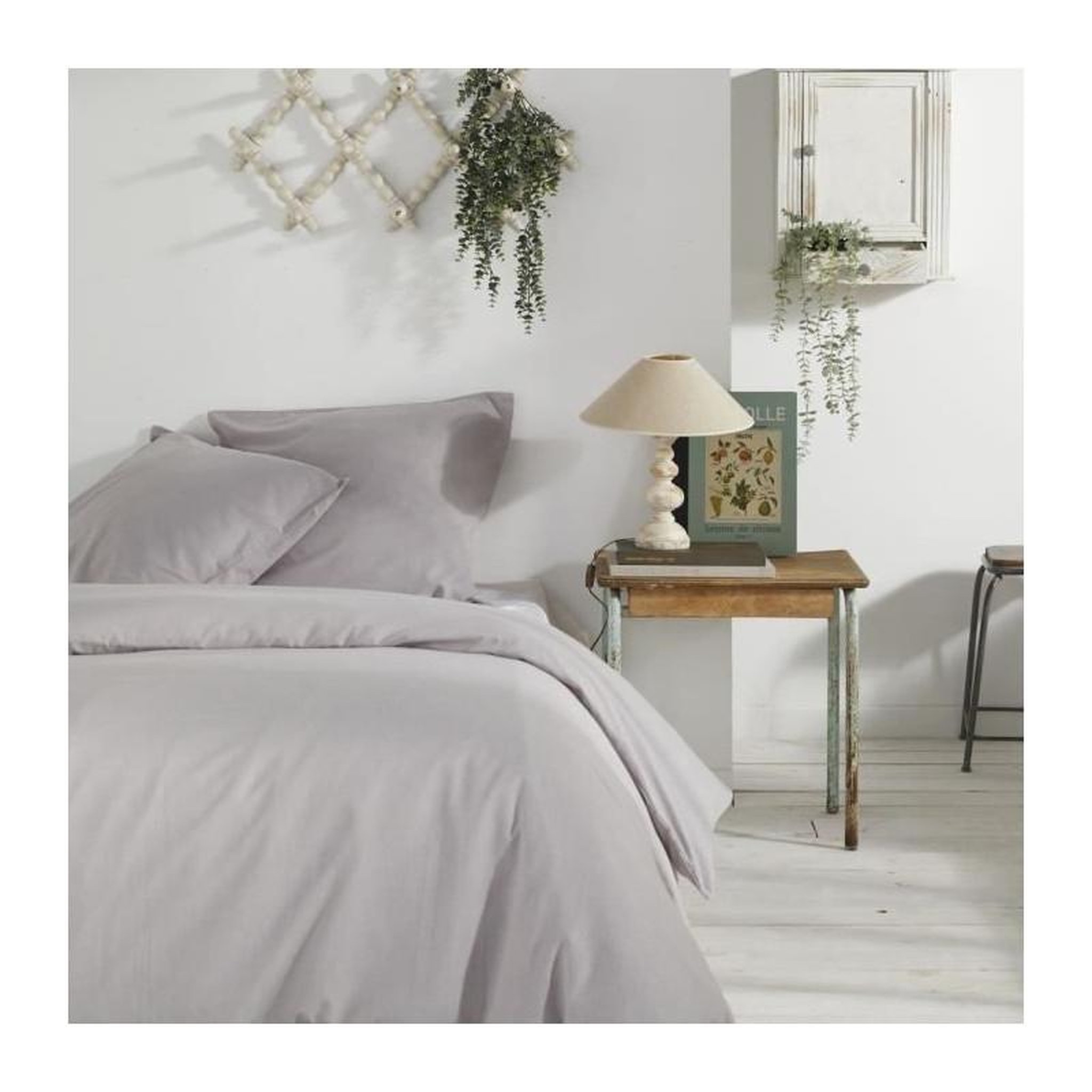 Today Housse de couette - TODAY - CHARME - Chambray - Gris clair Constance - 260 x 240 cm