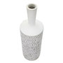 Voir la diapositive 2 : Paris Prix Vase Bouteille Abstrait  Nairobi  49cm Blanc
