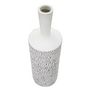Voir la diapositive 2 : Paris Prix Vase Bouteille Abstrait  Nairobi  49cm Blanc