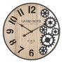 Voir la diapositive 1 : Paris Prix Horloge Murale Engrenage  Grand Hotel  60cm Naturel & Noir