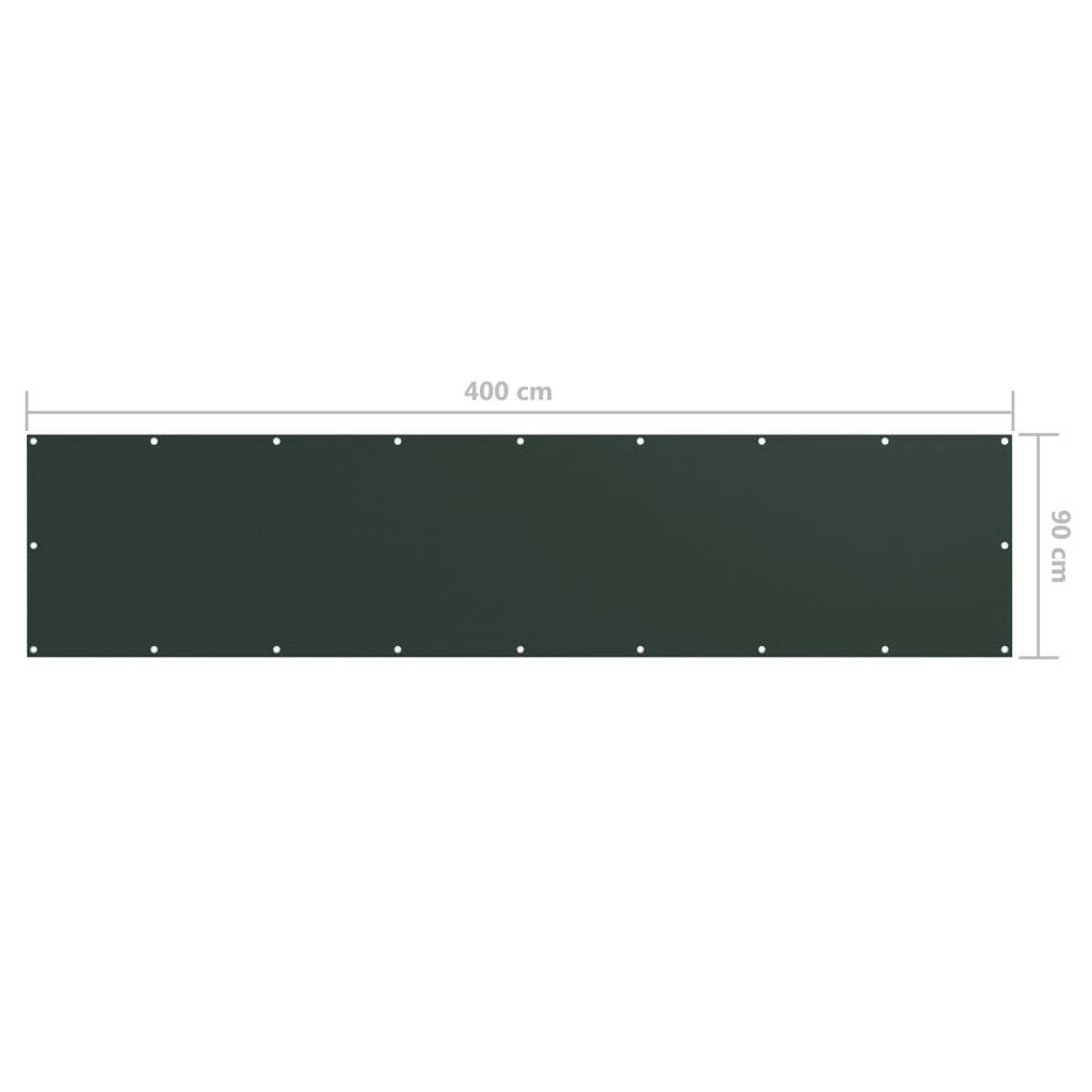 Voir la diapositive 6 : VIDAXL Ecran de balcon Vert fonce 90x400 cm Tissu Oxford