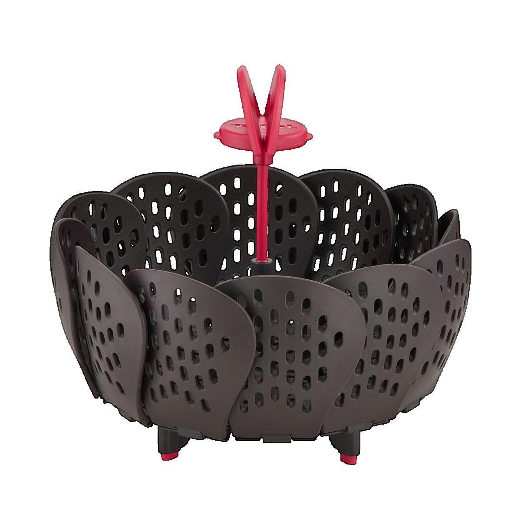TEFAL Cesta Vaporera Tefal Pliable Noir & Rouge