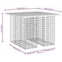 Voir la diapositive 6 : VIDAXL Banc de jardin design gabion 100x102x72 cm bois de pin impregne