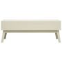 Voir la diapositive 5 : VIDAXL Table basse avec 2 tiroirs Gris sculpte 110x50x40 cm Bois