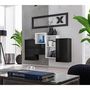 Voir la diapositive 1 : Paris Prix Meuble de Rangement Mural  Blox III  140cm Noir & Blanc