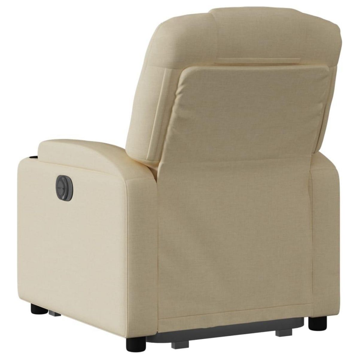 VIDAXL Fauteuil inclinable electrique creme tissu