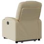 Voir la diapositive 5 : VIDAXL Fauteuil inclinable electrique creme tissu