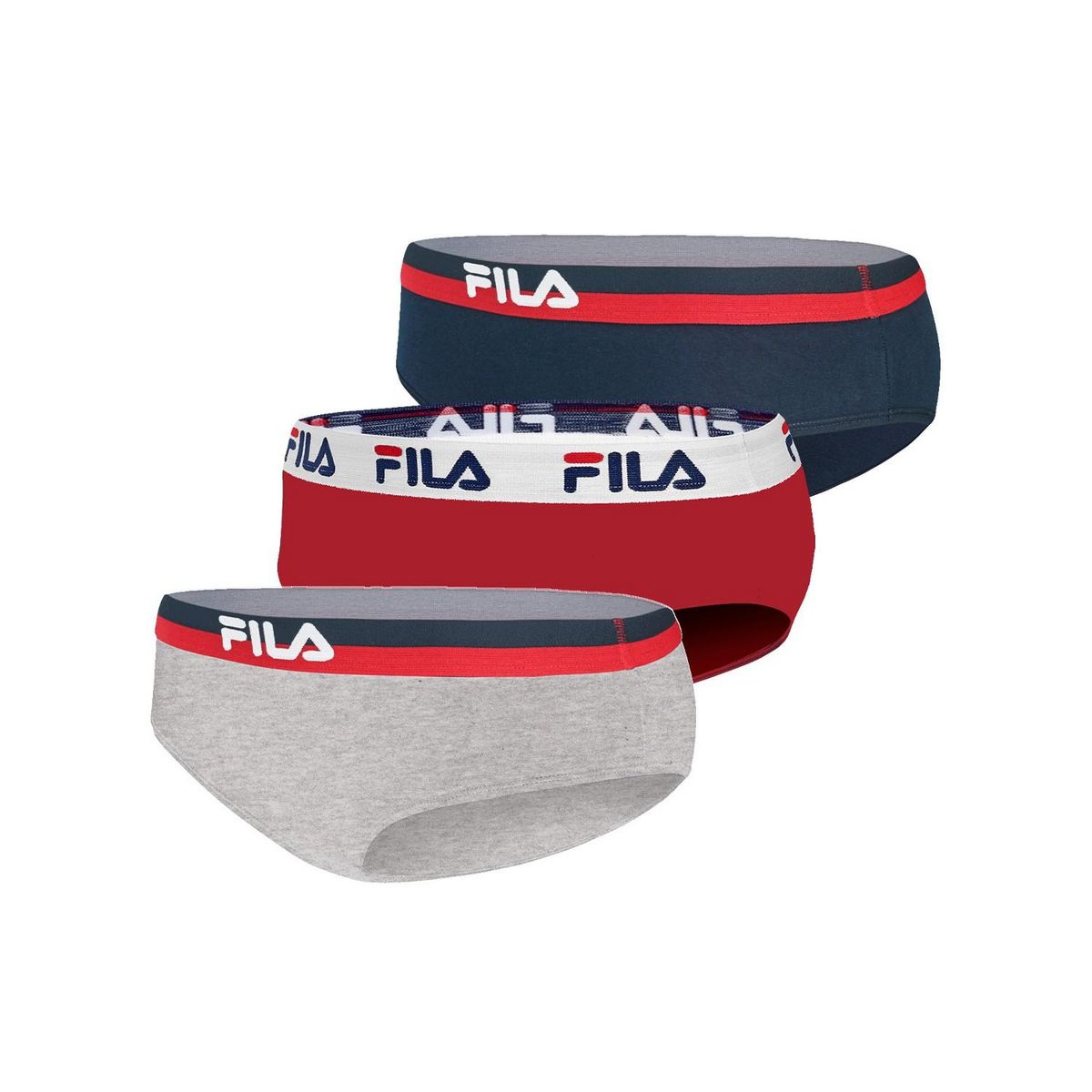 FILA Pack Surprise de 3 Slips coton femme