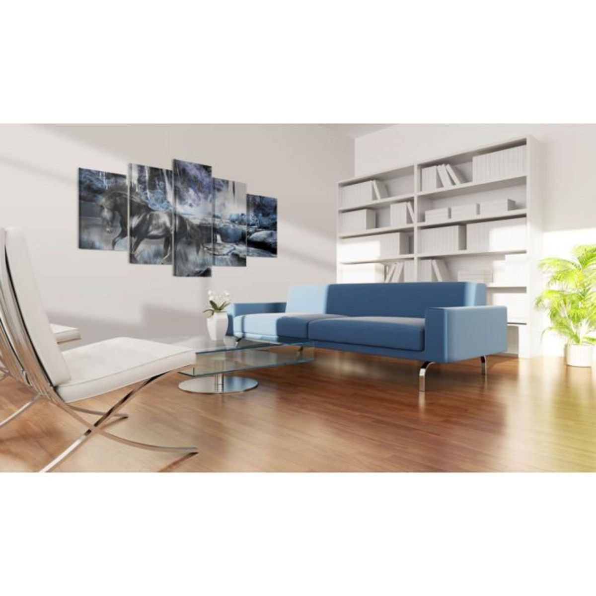 Paris Prix Tableau Imprimé  Cascade Bleue