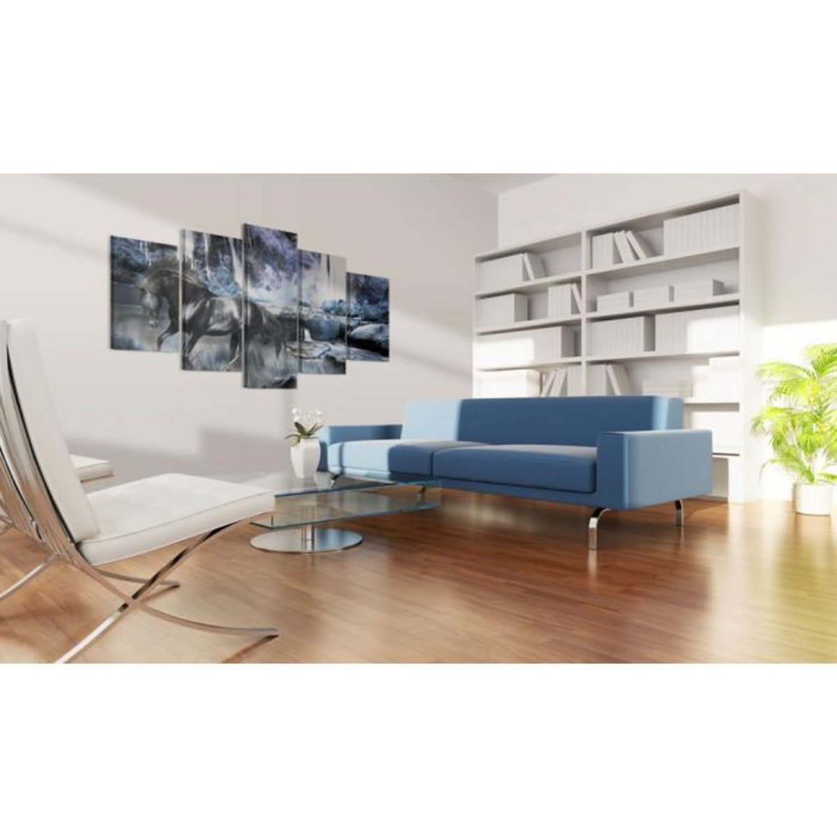 Paris Prix Tableau Imprimé  Cascade Bleue