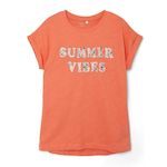 NAME IT T shirt  Fille Name it Famma. Coloris disponibles : Orange