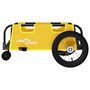 Voir la diapositive 6 : VIDAXL Remorque de vélo jaune tissu oxford et fer