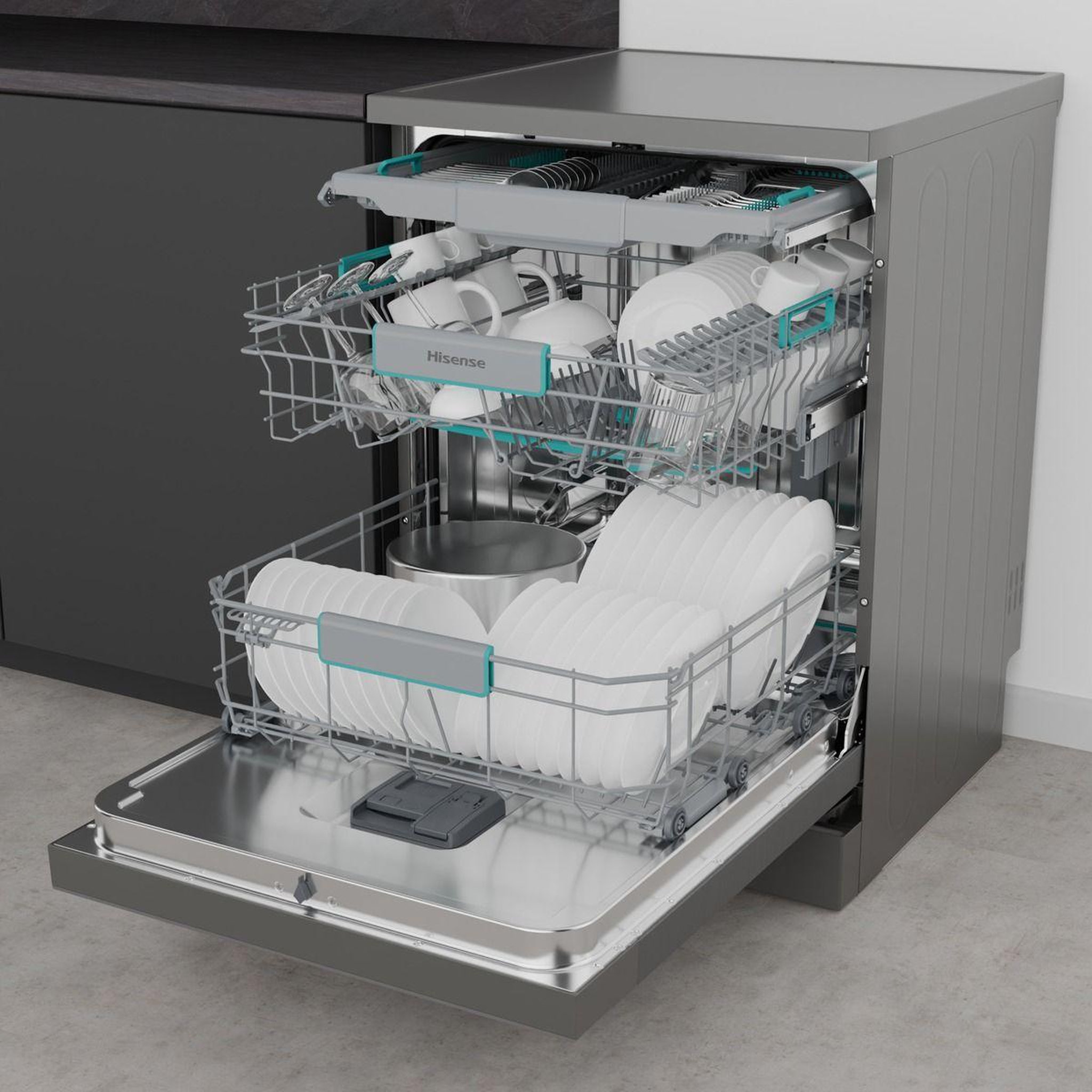 Voir la diapositive 3 : Hisense Lave vaisselle 60 cm hs663a90xuk