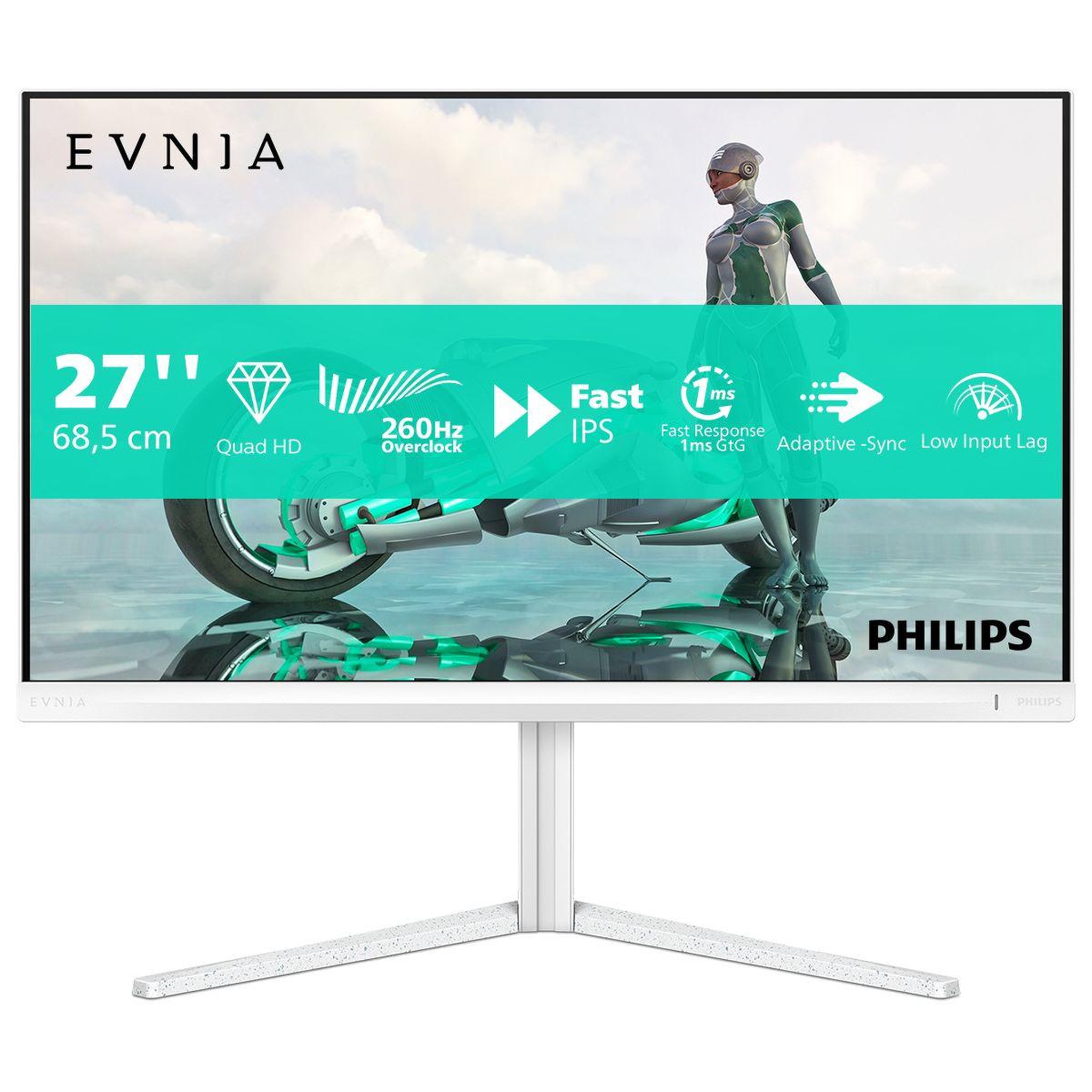 Philips Ecran pc gamer evnia 27m2n3501pa/00 27  qhd 260hz fast ips hdr10 ambiglow