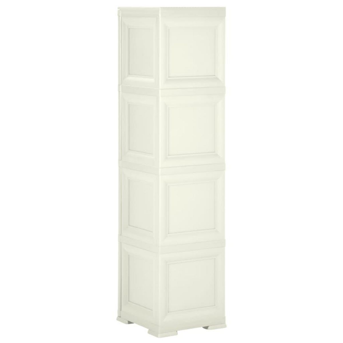 VIDAXL Armoire plastique 40x43x164 cm design bois glace a la vanille