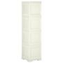 Voir la diapositive 4 : VIDAXL Armoire plastique 40x43x164 cm design bois glace a la vanille