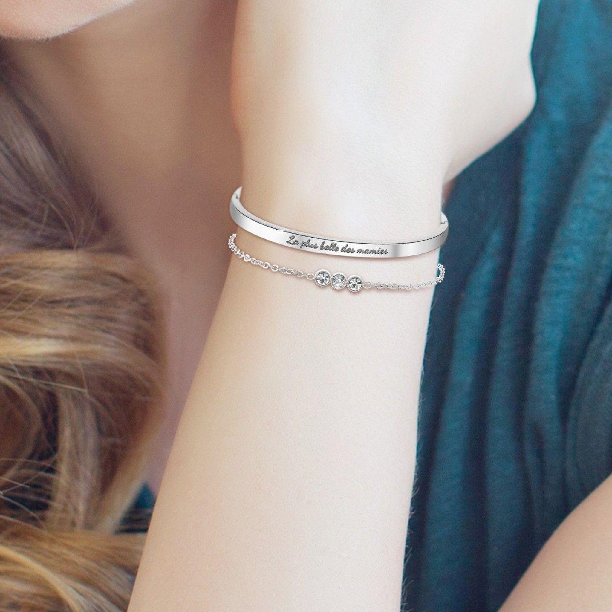 Voir la diapositive 2 : SC CRYSTAL Set de 2 bracelets SC Crystal®
