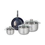 ELO Ensemble de 1 Poêle de cuisson 24 cm et 3 faitouts 14, 20 et 24 cm Elo Prima Brillant