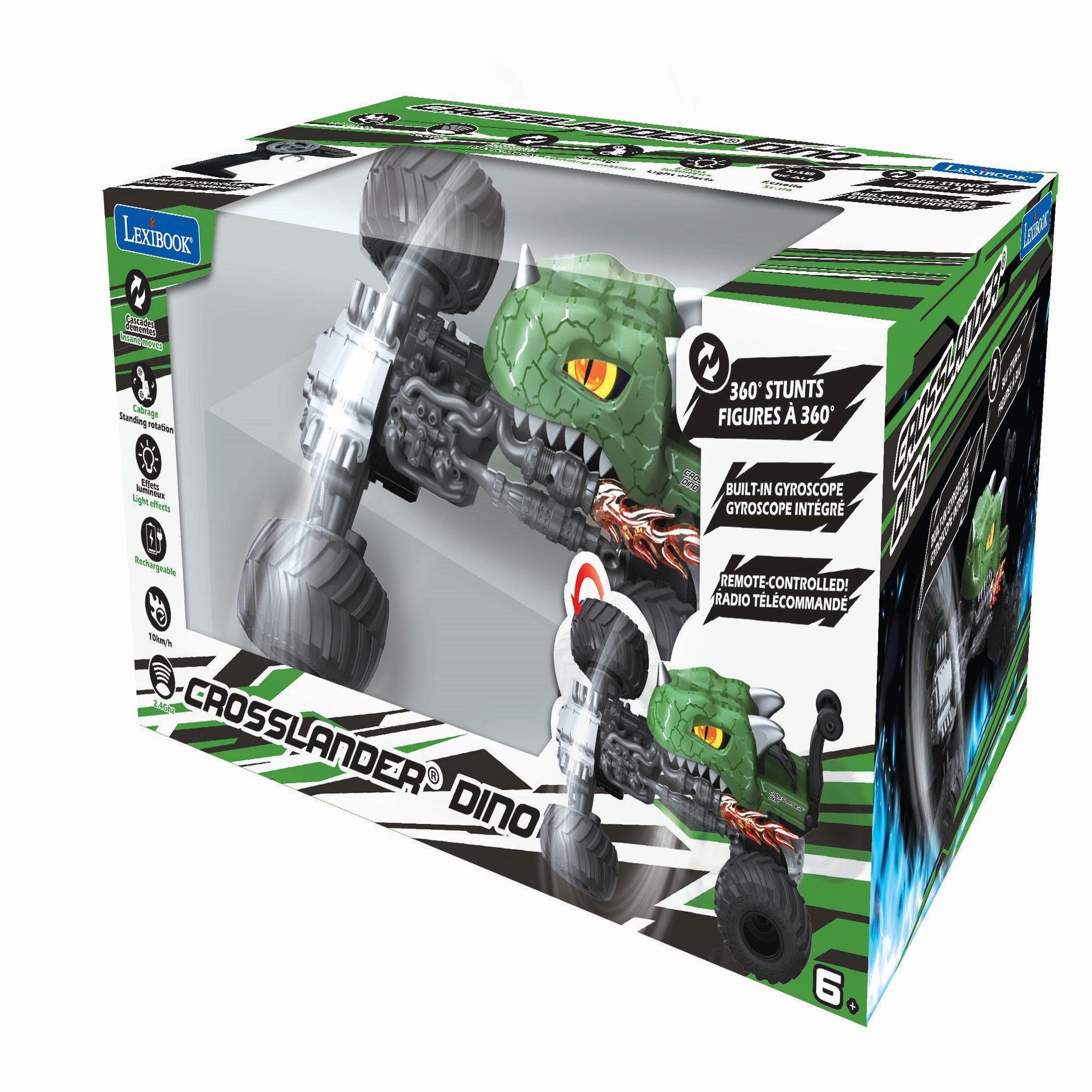 Voir la diapositive 5 : Lexibook CROSSLANDER DINO, cabrage rotatif
