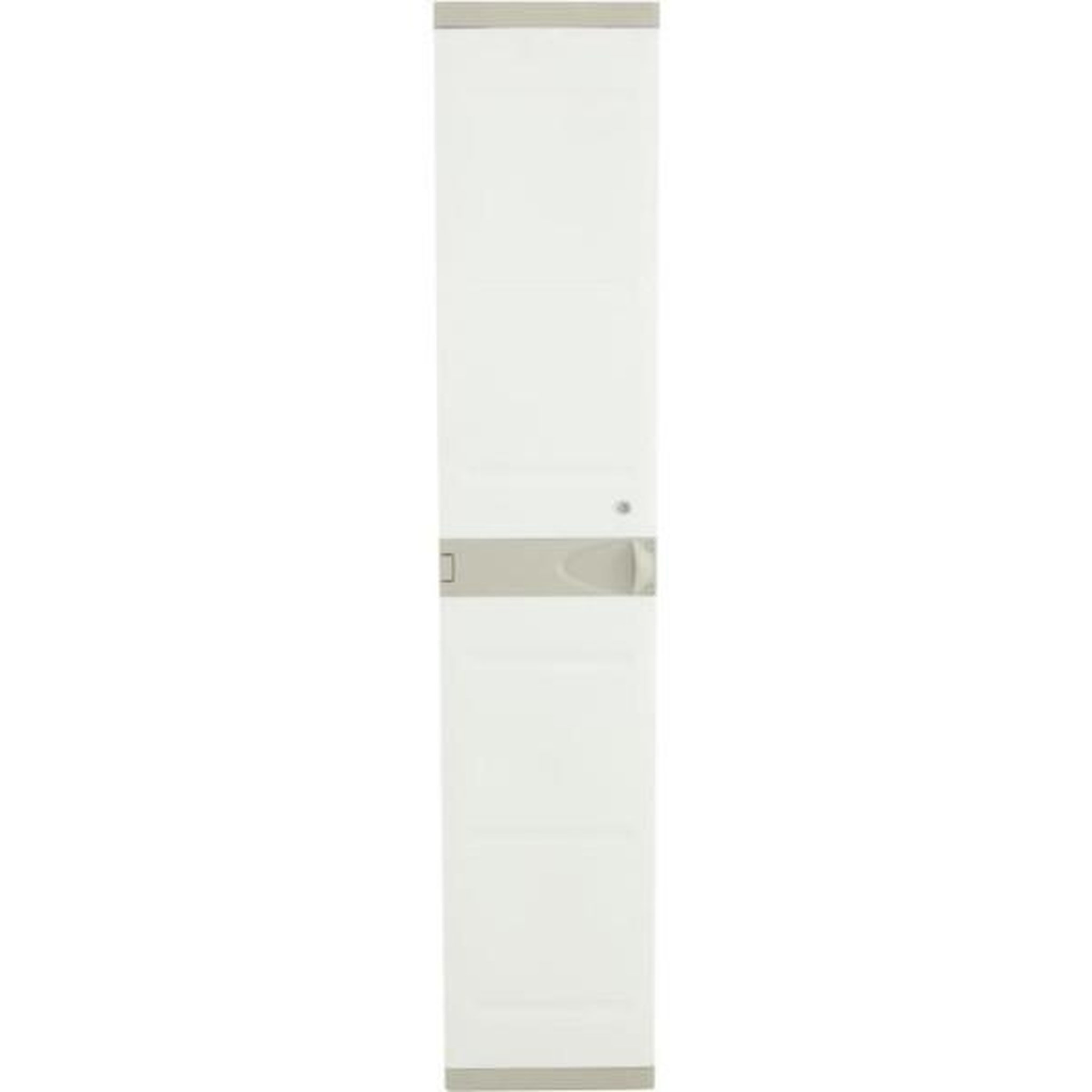 Voir la diapositive 3 : PLASTIKEN Armoire haute vestiaire PLASTIKEN - 1 porte, 35cm - Blanc