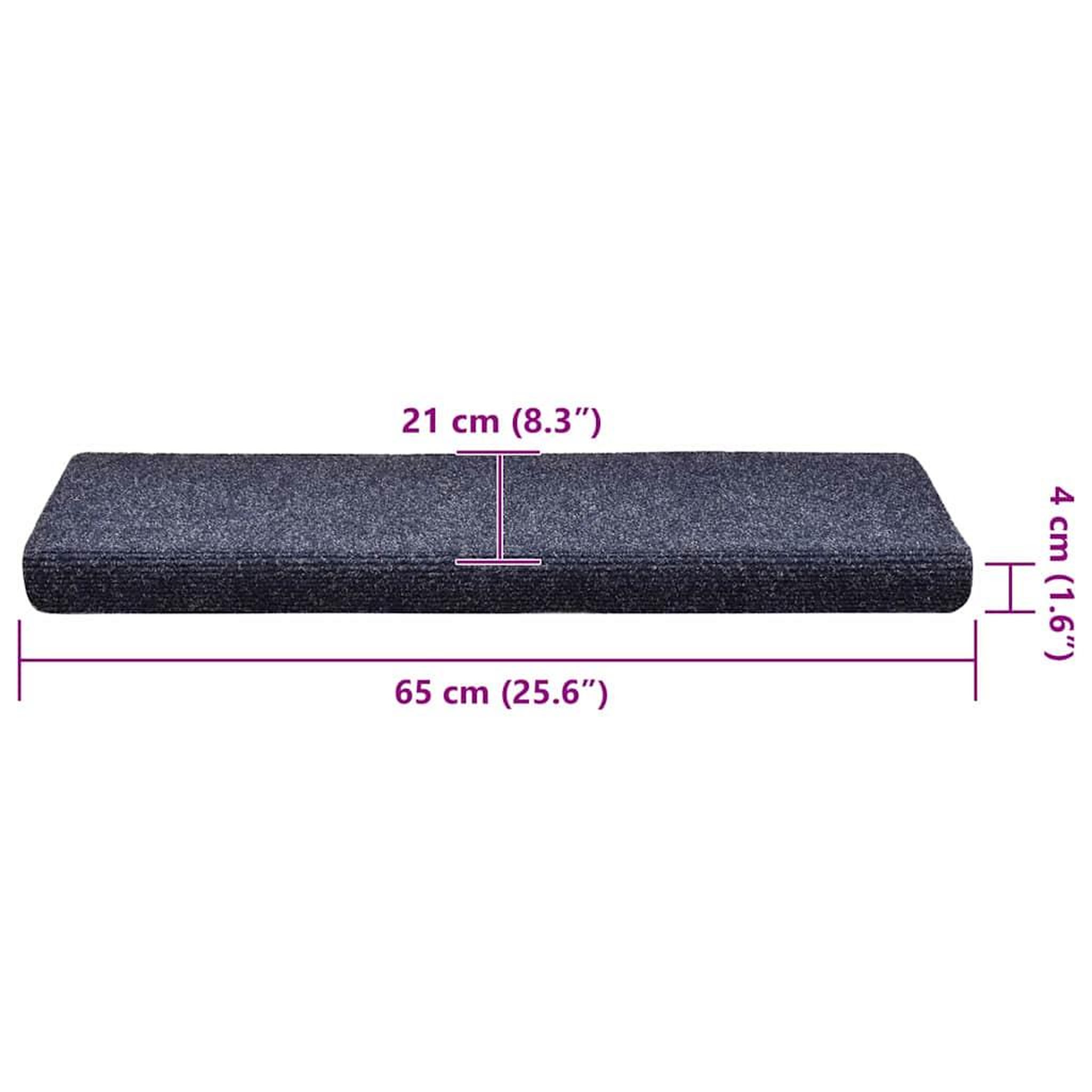 Voir la diapositive 6 : VIDAXL Tapis d'escalier autocollant 30 pcs bleu 65x21x4 cm