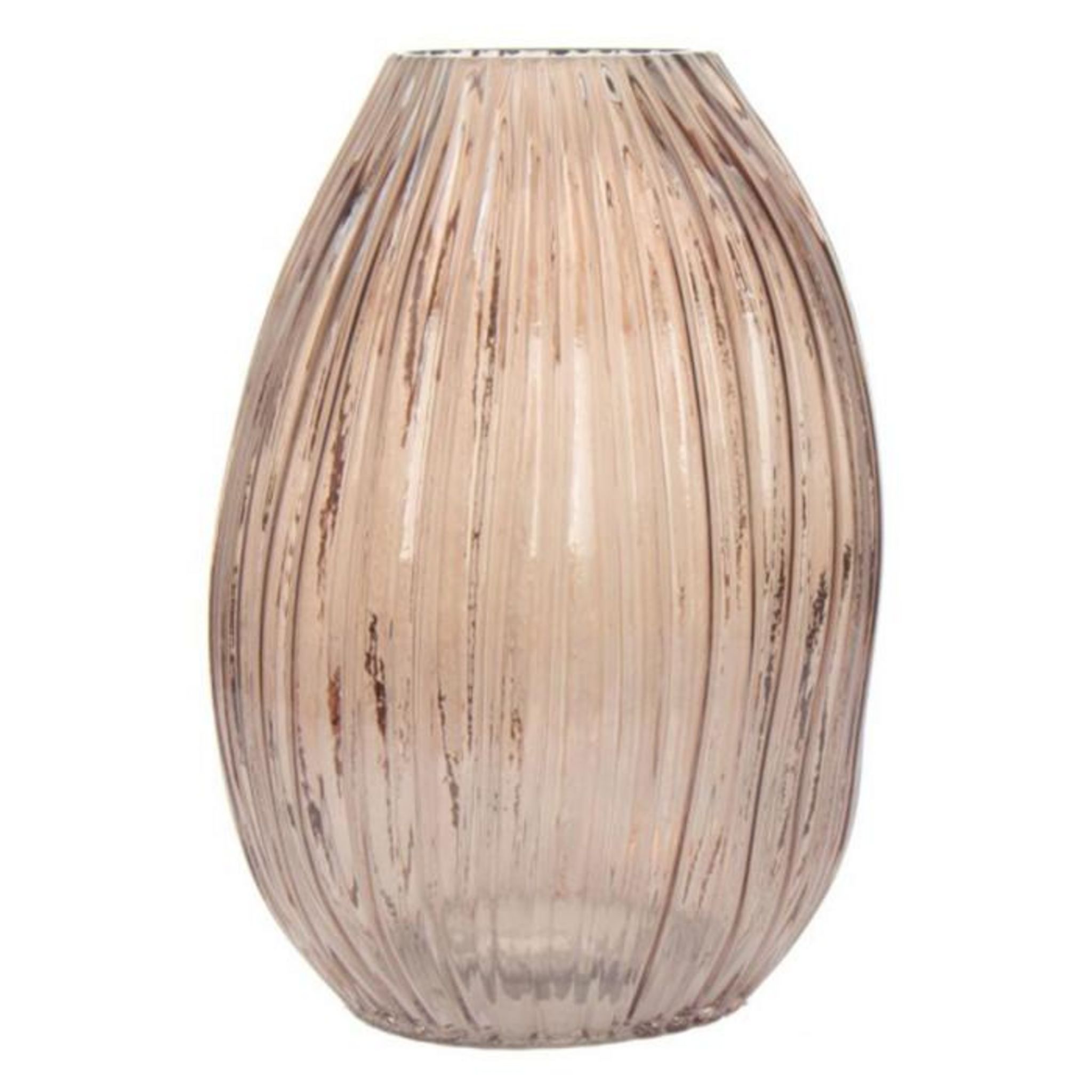 Grand Vase Décoratif En Verre Mandie 75cm - Rouge - Paris Prix - Neuf