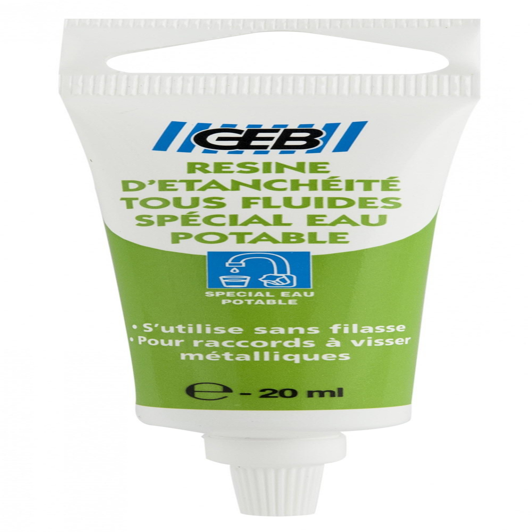 Geb Résine d'étanchéité tous fluides, 20ml, GEB