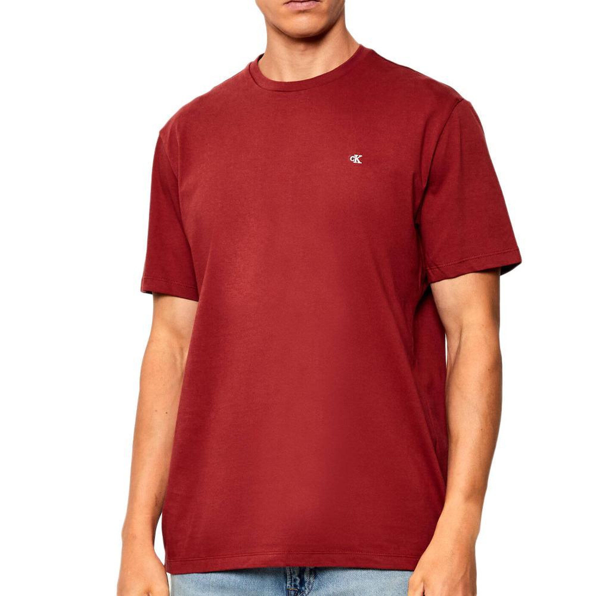 Voir la diapositive 1 : CALVIN KLEIN JEANS T-Shirt Rouge Homme Calvin Klein Jeans Classics