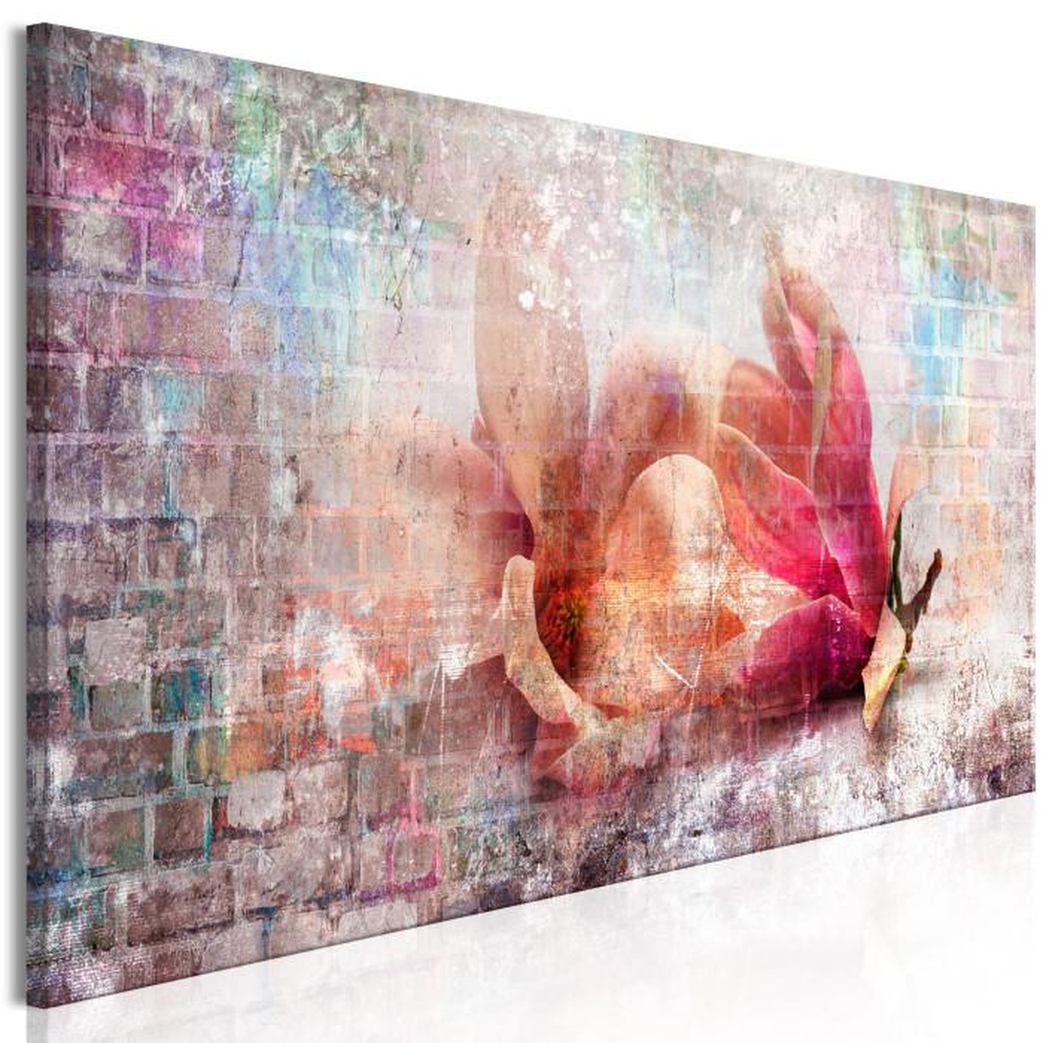 Paris Prix Tableau Imprimé  Colourful Magnolias Narrow. Coloris disponibles : Multicolore
