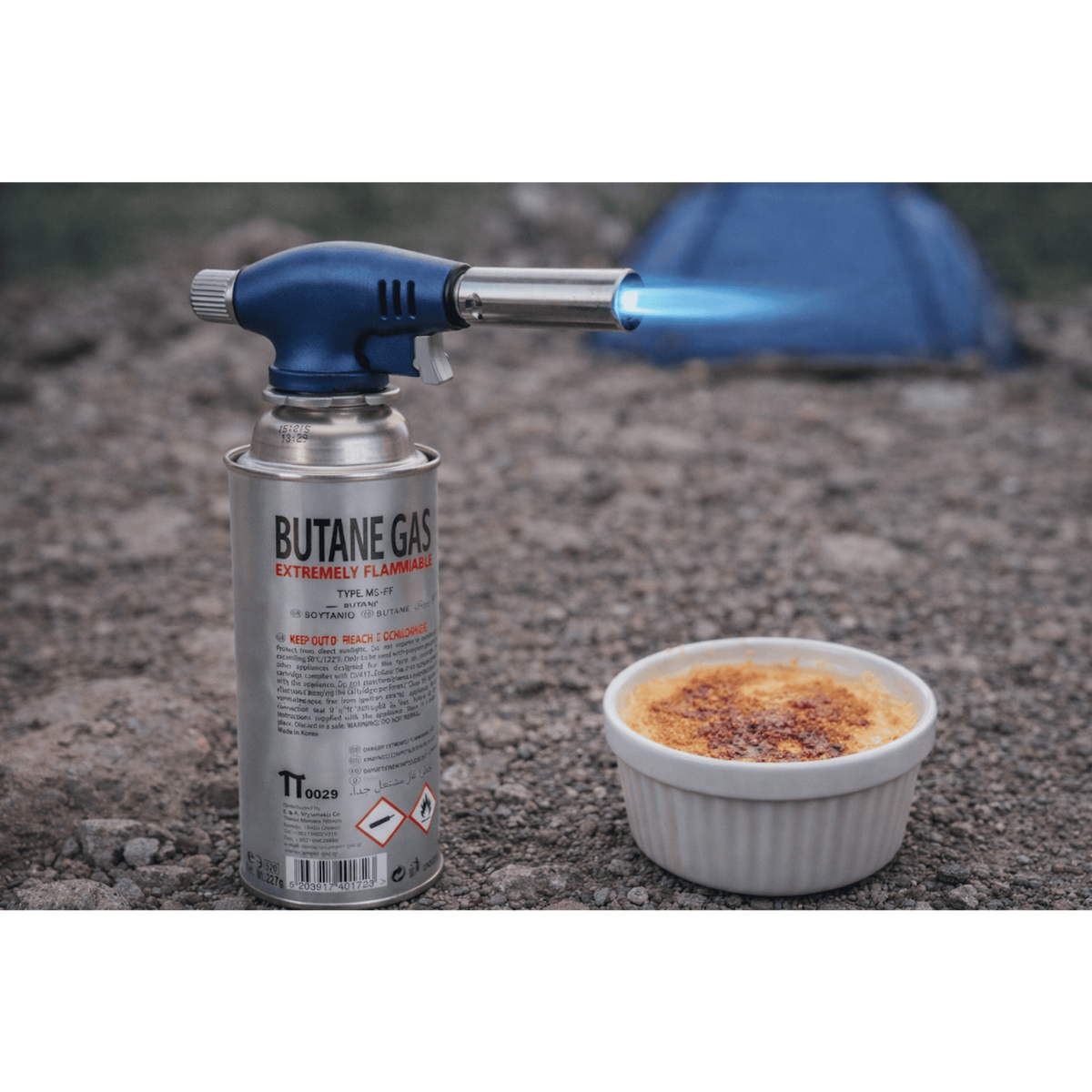 VITO Pack 12 Cartouches à Gaz Butane 227g universelles Sécurité stop-gaz Multiproduits Réchaud, Désherbeur, Chalumeau VITO