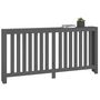 Voir la diapositive 4 : VIDAXL Cache-radiateur Gris 169x19x84 cm Bois massif de pin