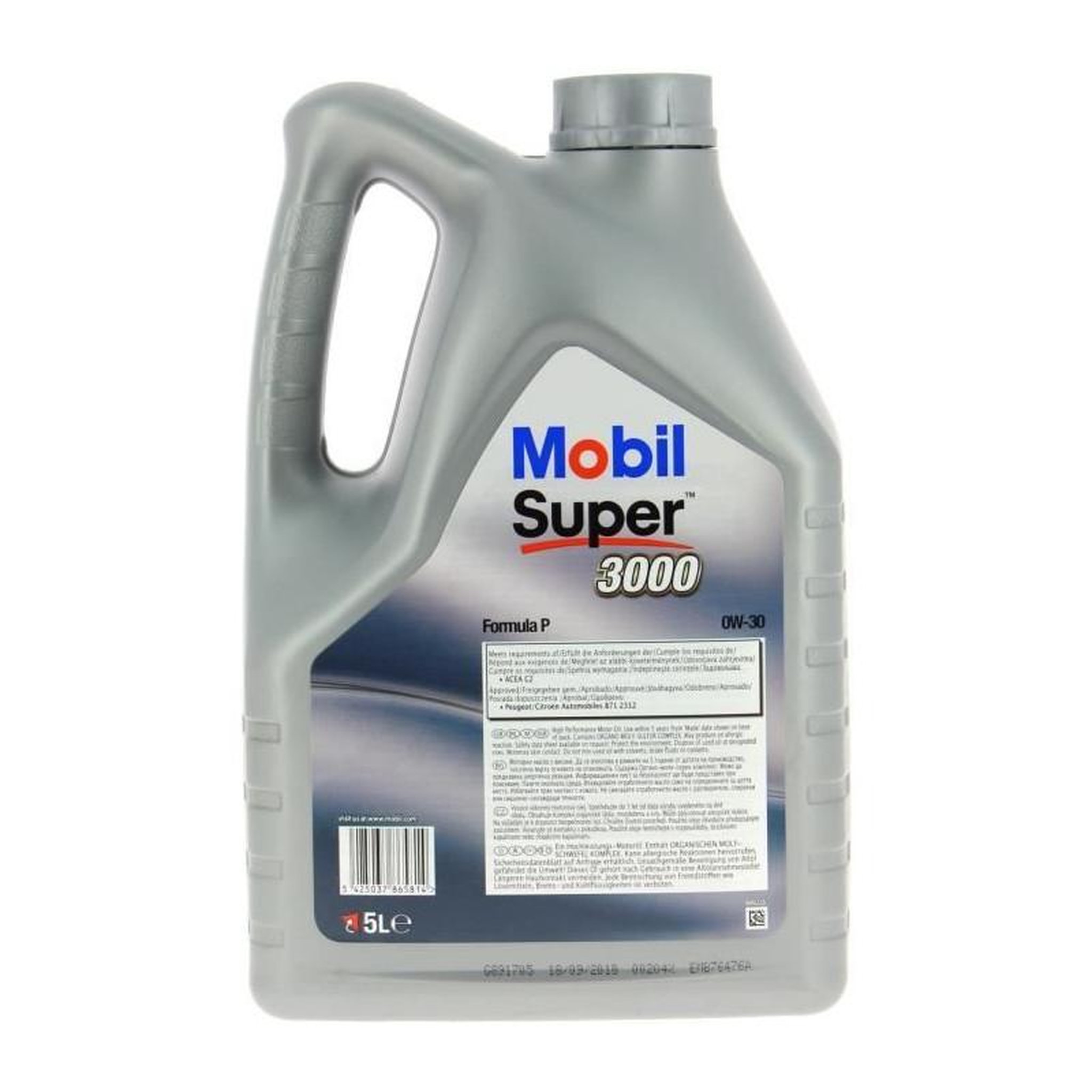 Voir la diapositive 2 : MOBIL MOBIL Huile moteur synthétique S3000 - 0W30 Formula-P - 5 L