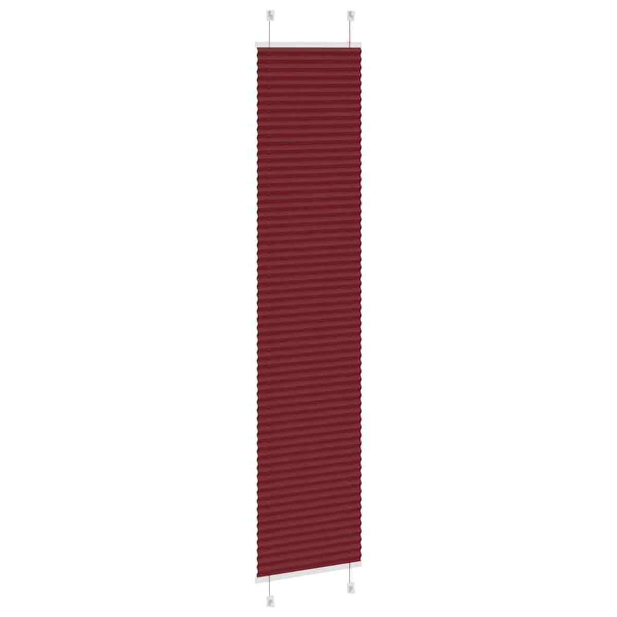 VIDAXL Store plisse rouge bordeaux 45x200 cm largeur du tissu 44,4 cm