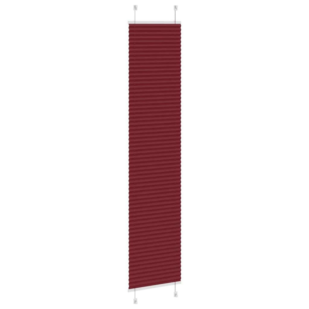 VIDAXL Store plisse rouge bordeaux 45x200 cm largeur du tissu 44,4 cm