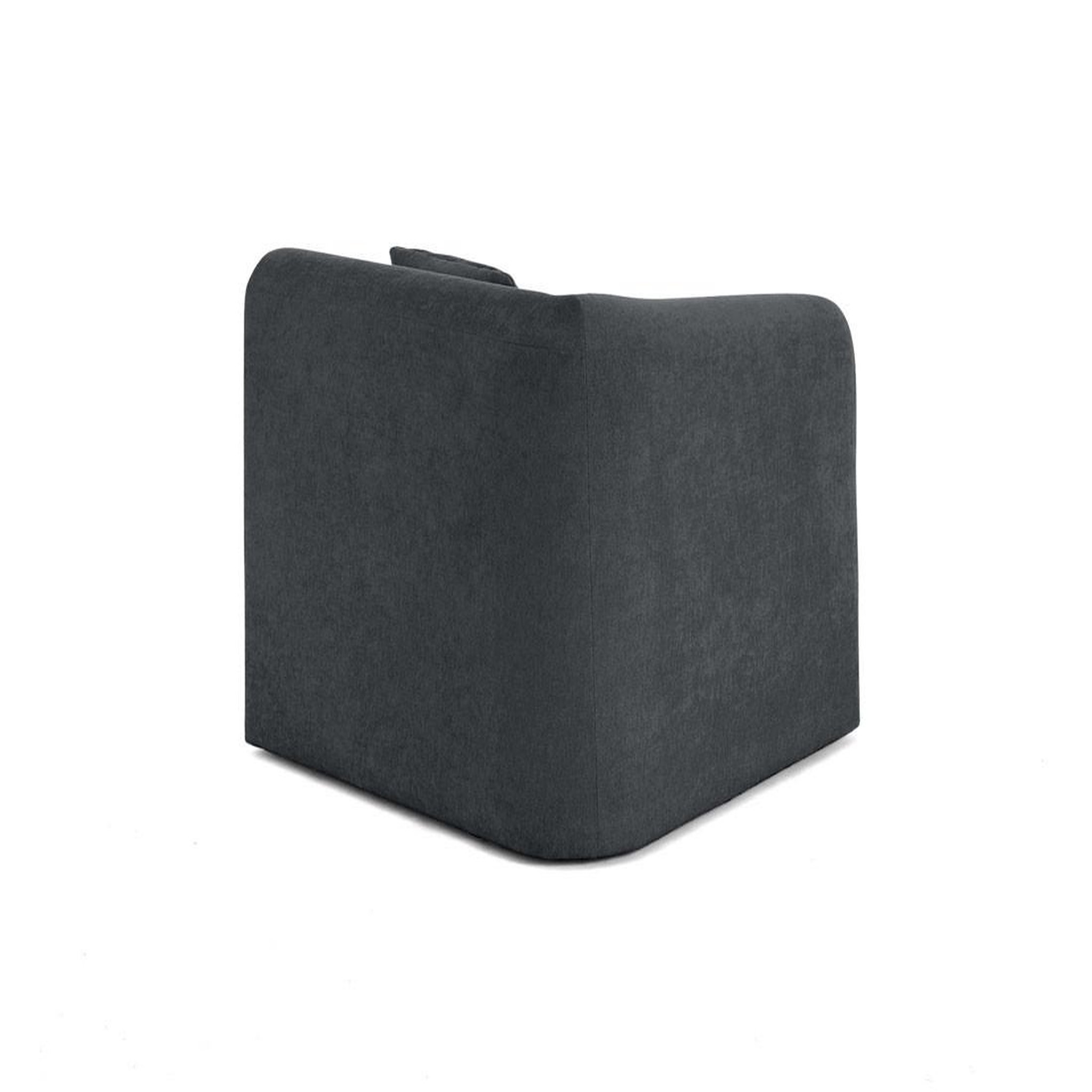 Voir la diapositive 4 : LISA DESIGN Ikare - module d'assise d'angle gauche - en tissu