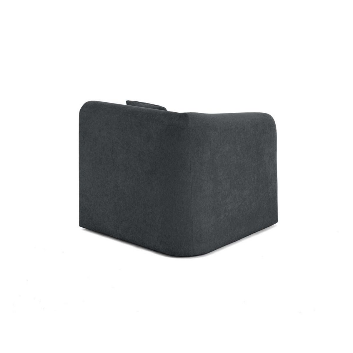 LISA DESIGN Ikare - module d'assise d'angle gauche - en tissu