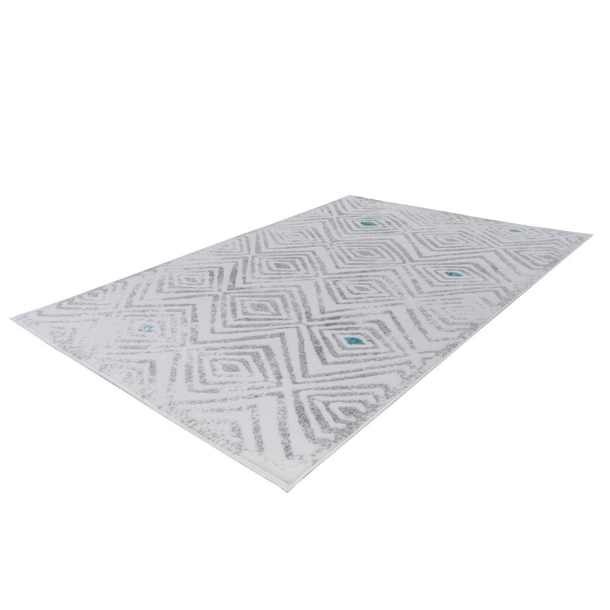 Paris Prix Tapis Ethnique à Poils Courts  Vancouver IV  Blanc
