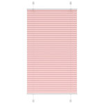 VIDAXL Store plisse rose 75x100 cm largeur du tissu 74,4 cm polyester