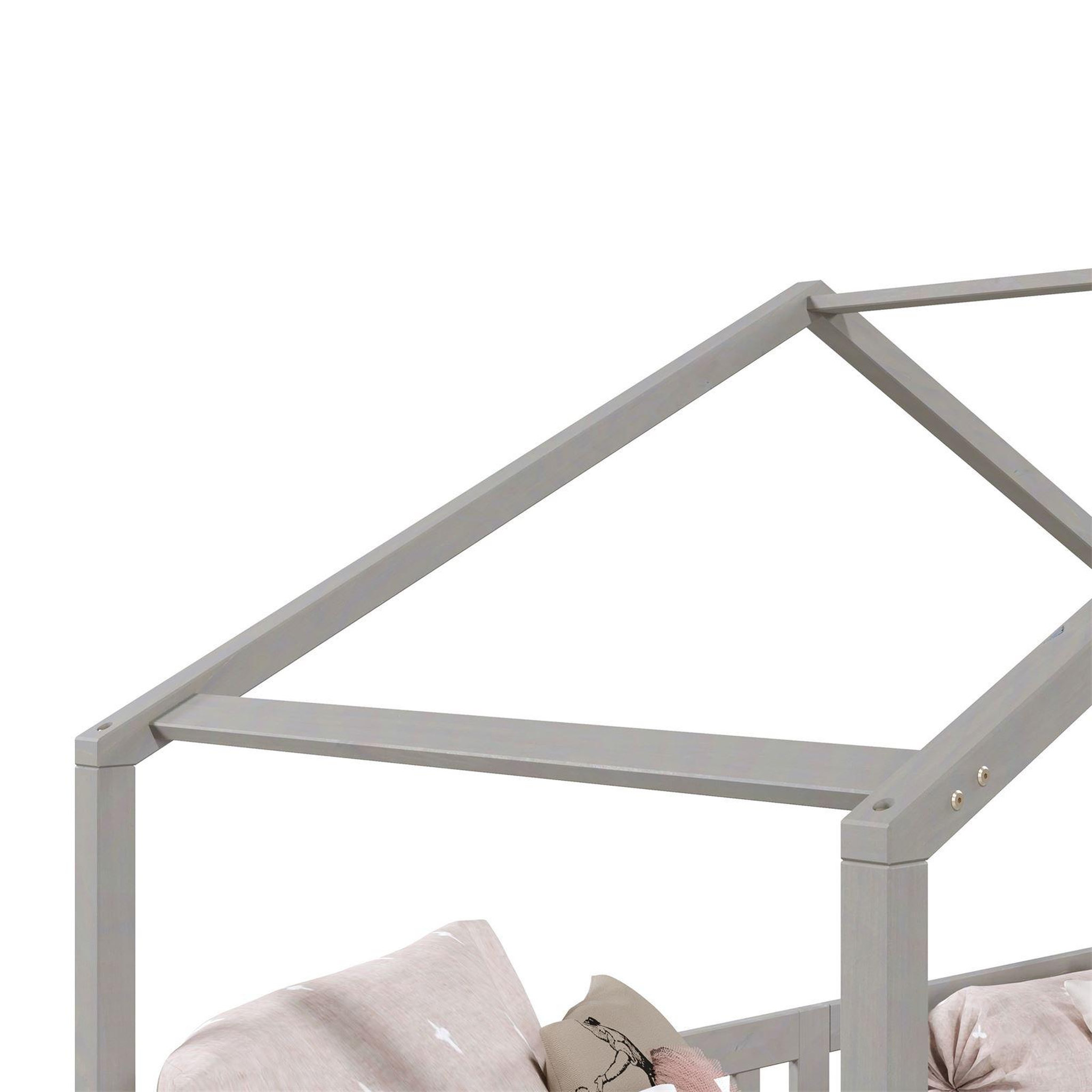 Voir la diapositive 5 : IDIMEX Lit cabane LISAN 90 x 190 cm, en pin massif